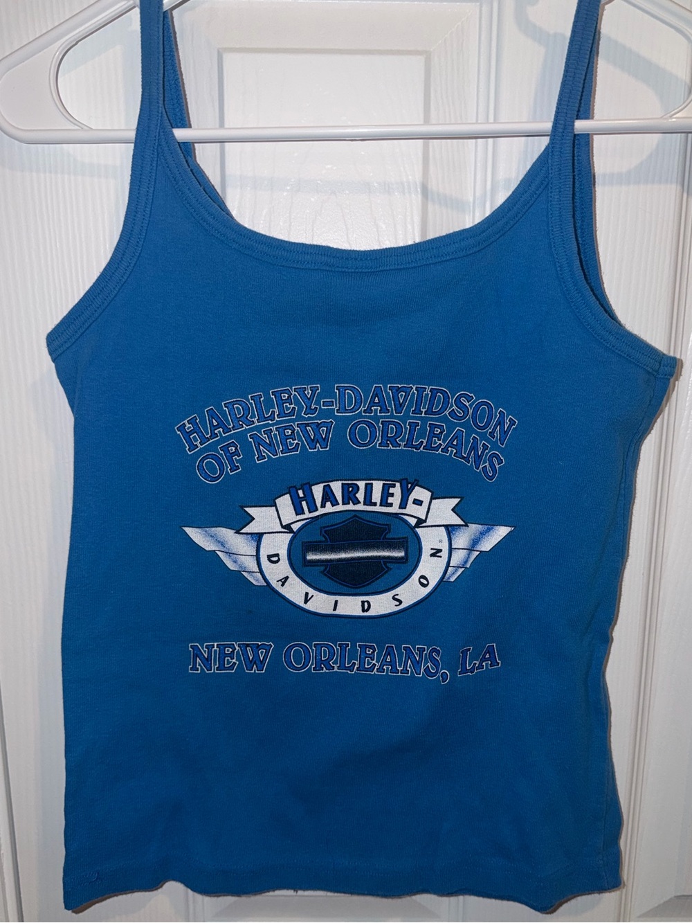 Vintage RARE Harley-Davidson New Orleans Blue Tank Top